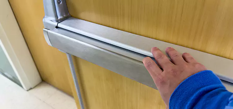 Installing a Push Bar on a Door Romulus
